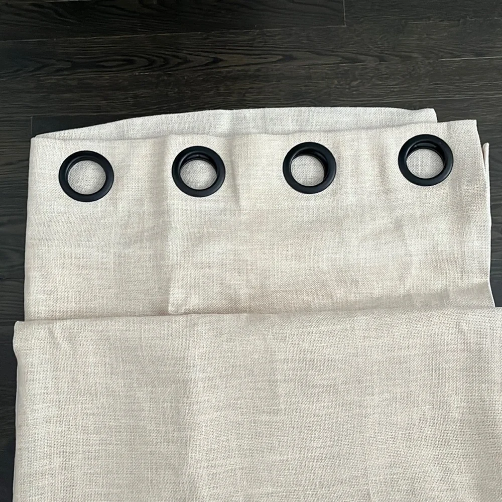 Restoration Hardware off white curtain